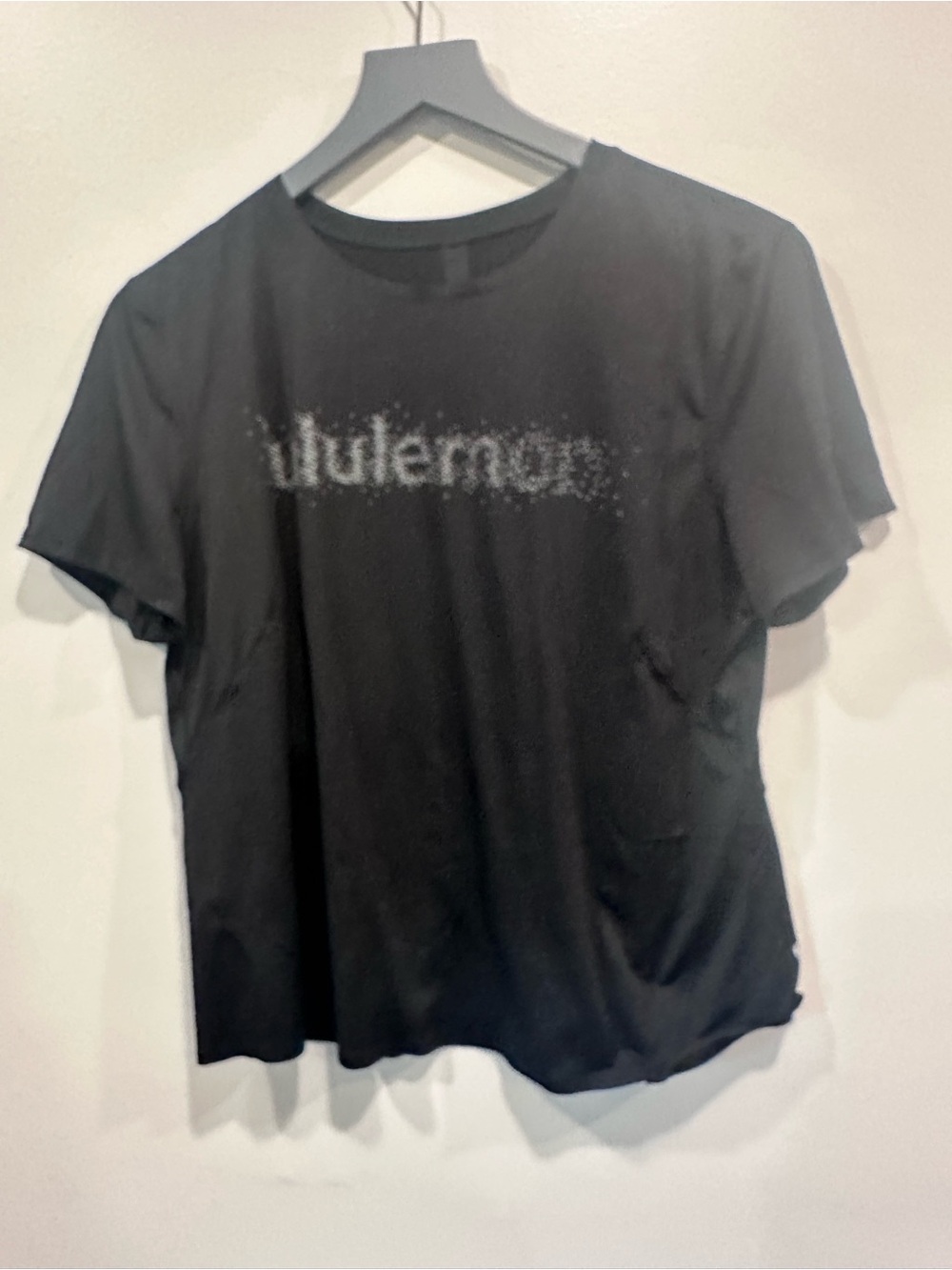 lululemon athletica Black Short-Sleeve Tee with Sparkle Logo